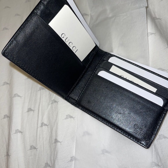 Men’s MICROGUSSIMA BLACK wallet. - Picture 2 of 5
